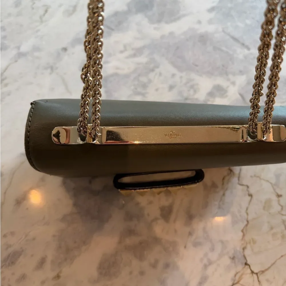 Valentino Garavani Rockstud VaVa Voom Olive Green handbag